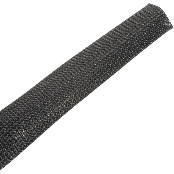 Main product image for Techflex 1" Clean Cut Braided Cable Sleeving 50 ft. Black 082-434